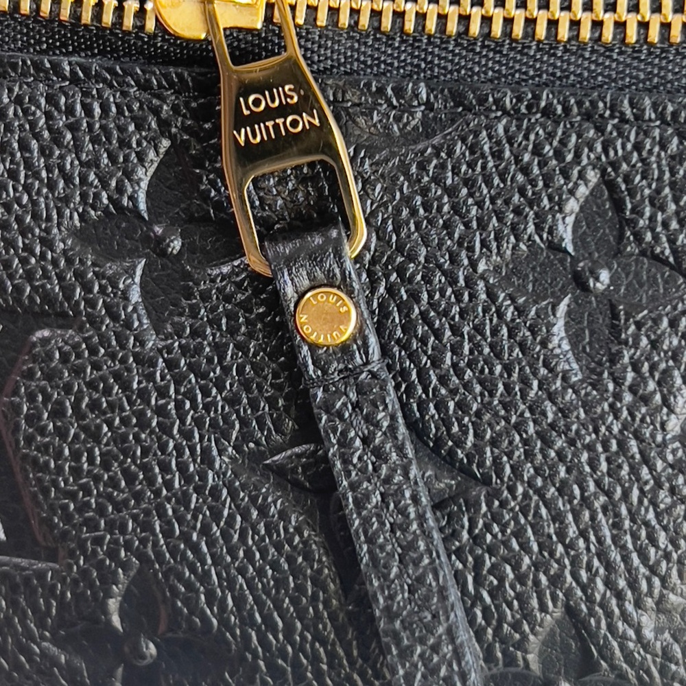 SOLD-Authentic Louis Vuitton Key Pouch Mng Empreinte Black - Picture 10 of 16